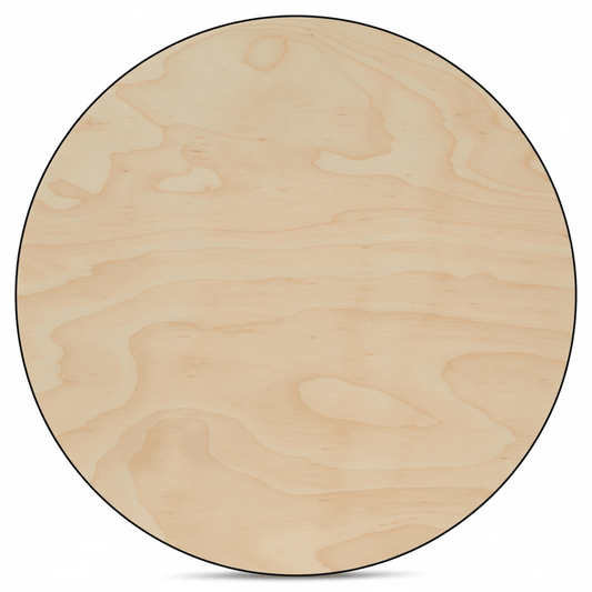 24 Inch Wood Circle - Half Inch Plywood Circle | Strong Large Wood Disc Cutout - NameSigns.com