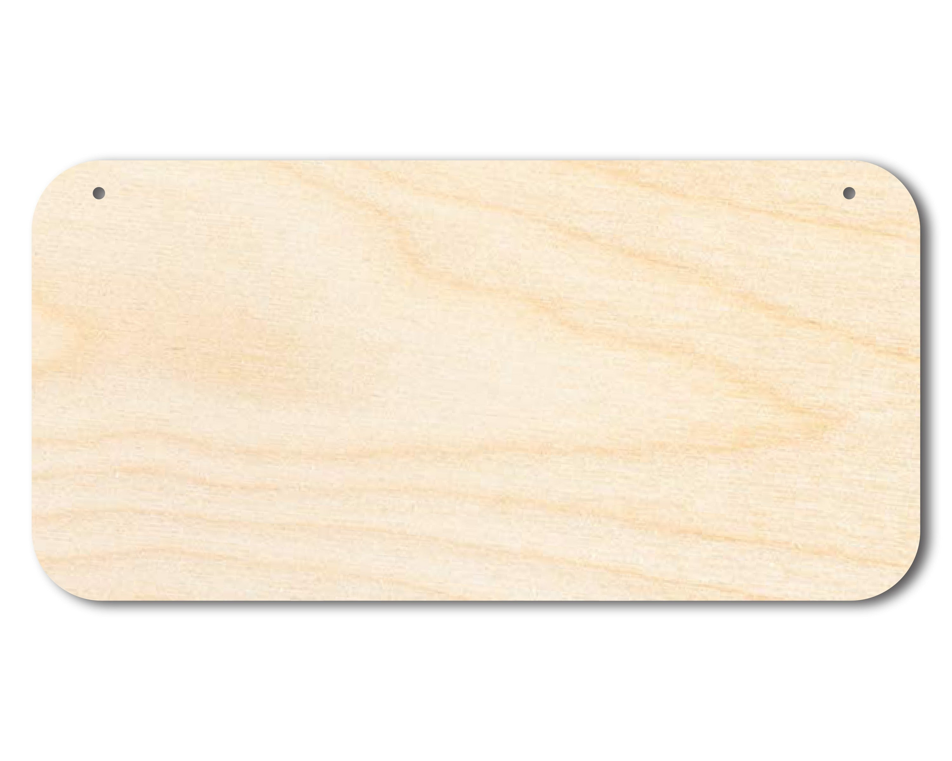 Unfinished Rounded Rectangle Door Hanger | DIY Craft Cutout | Door Hanger | up to 46" DIY