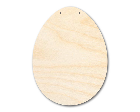 Unfinished Egg Door Hanger | DIY Craft Cutout | Door Hanger | up to 46" DIY