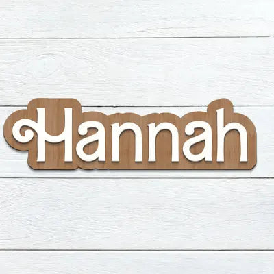 3D Single Wood Name Sign - Personalized - NameSigns.com