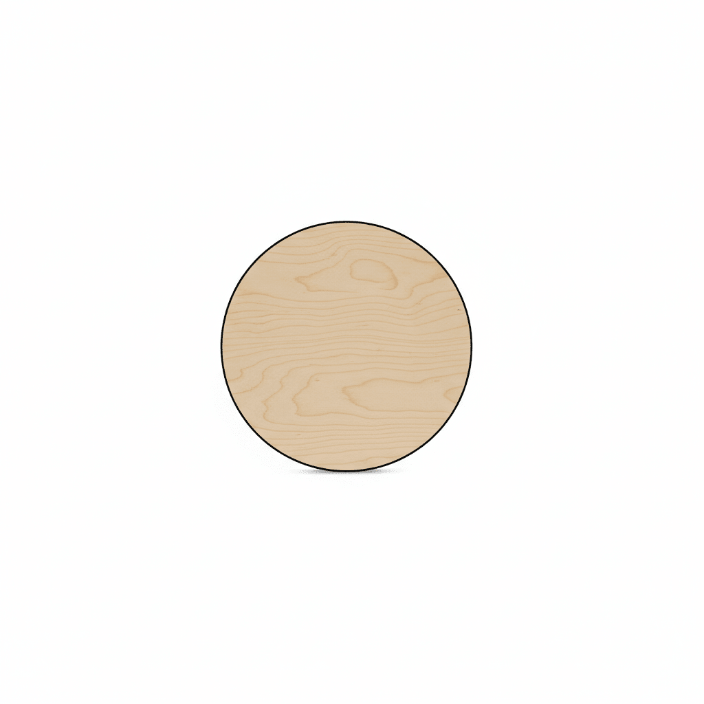 4 Inch Wooden Circle - Thick Wood Rounds for Crafts | Baltic Birch Discs - NameSigns.com