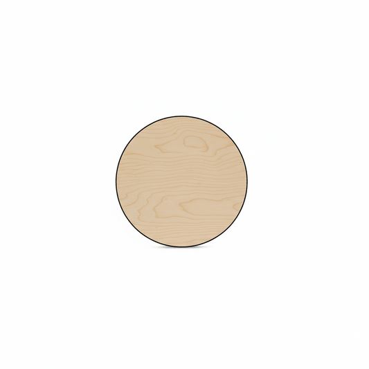 4 Inch Wooden Circle - Thick Wood Rounds for Crafts | Baltic Birch Discs - NameSigns.com