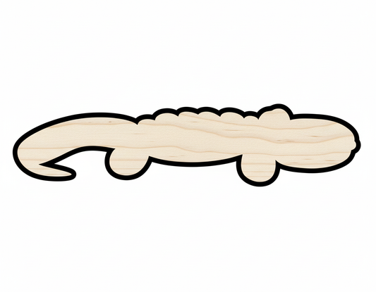 Unfinished Wood Balloon Alligator Shape | DIY Craft Cutout | up to 46" DIY NameSigns.com