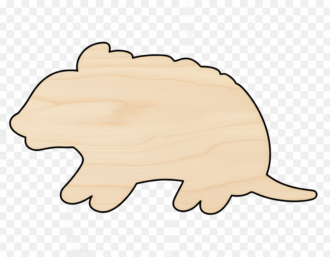 Unfinished Wood Armadillo Shape | DIY Craft Cutout | up to 46" DIY NameSigns.com