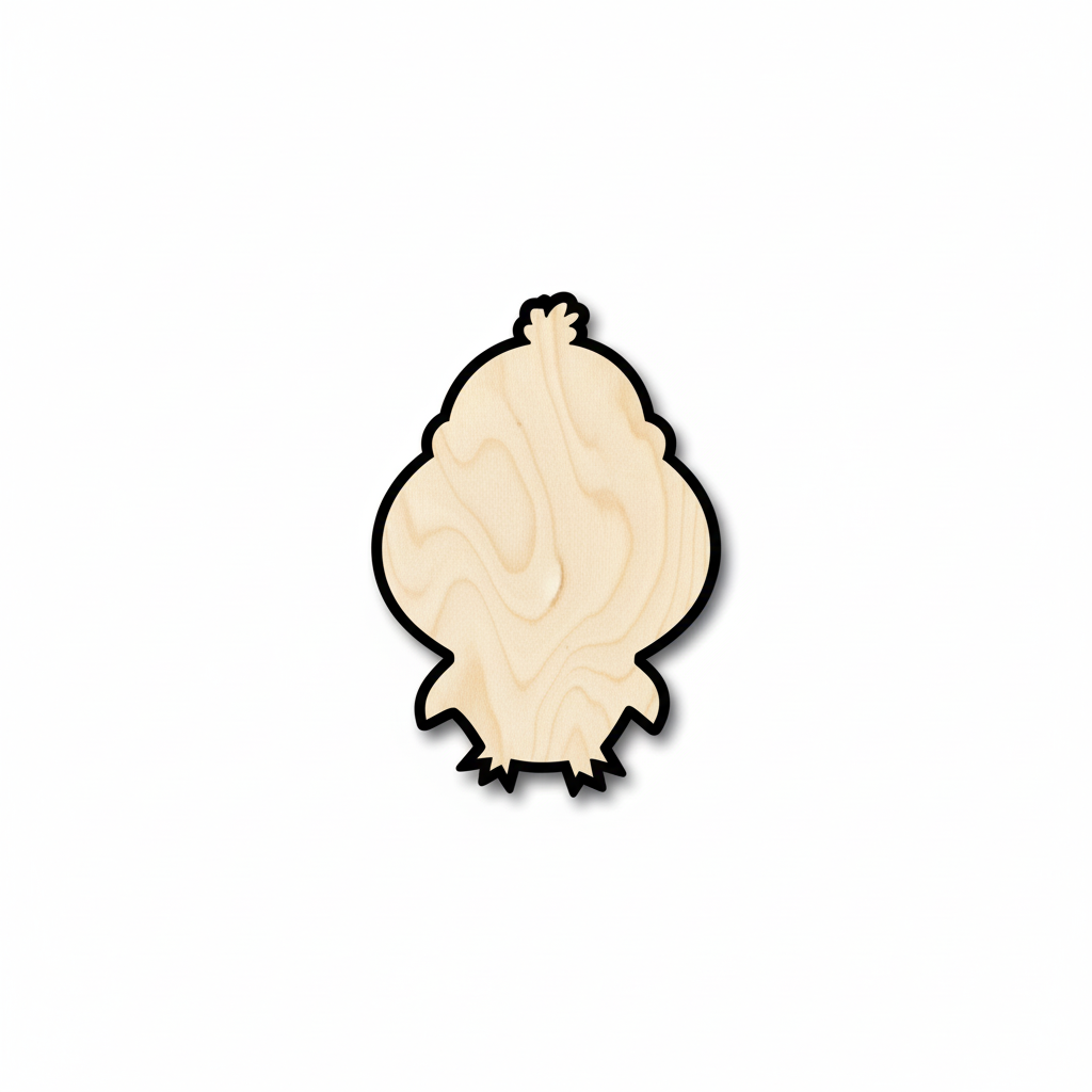 Unfinished Wood Cute Penguin Shape - Craft - up to 46" DIY NameSigns.com