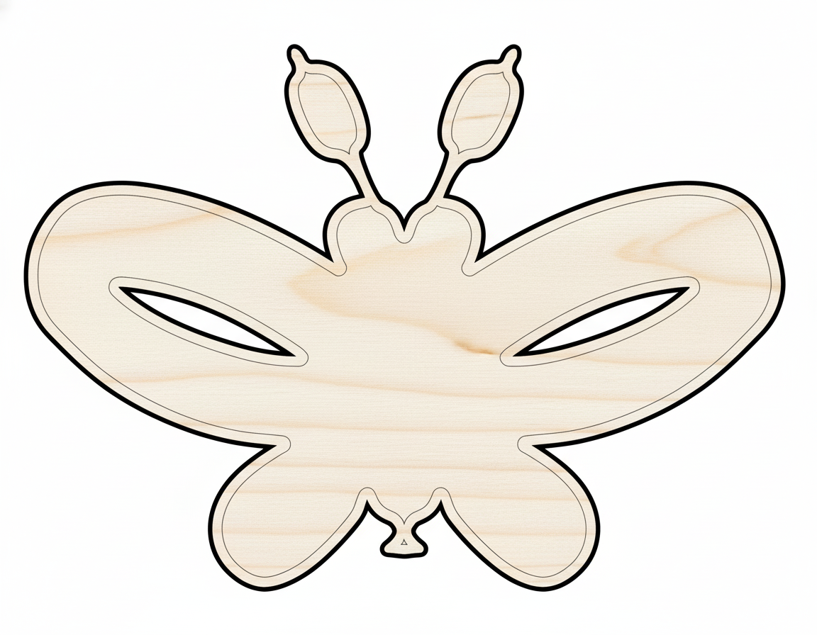 Unfinished Wood Balloon Butterly Shape | DIY Craft Cutout | up to 46" DIY NameSigns.com