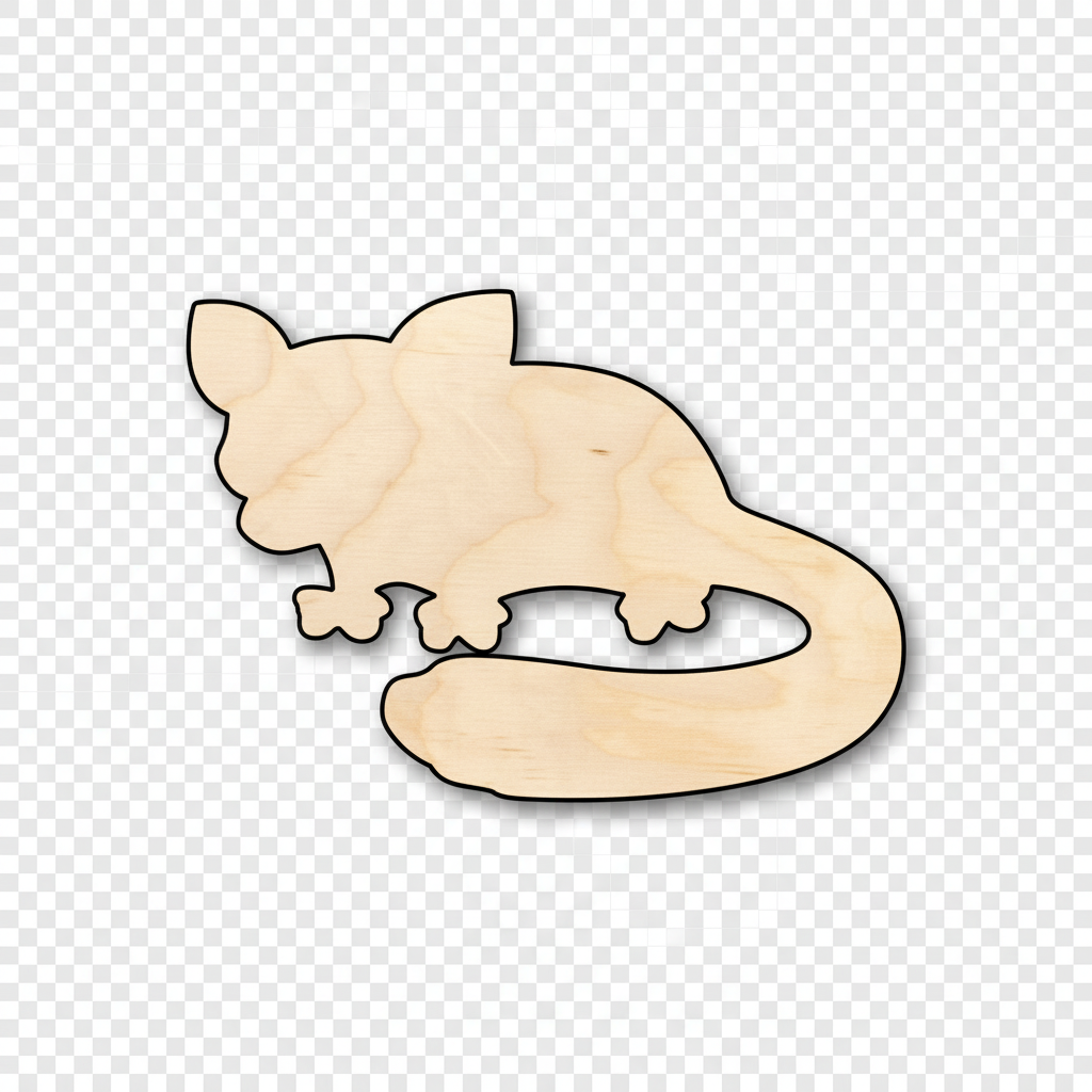 Unfinished Wood Sugar Glider Shape - Craft - up to 46" DIY NameSigns.com