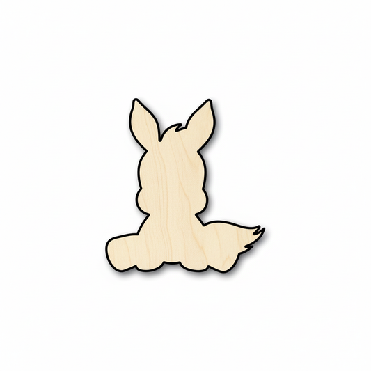 Unfinished Wood Cute Donkey Shape - Craft - up to 46" DIY NameSigns.com