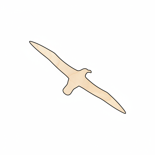 Unfinished Wood Albatross Bird Shape - Animal - Wildlife - Craft - up to 46" DIY NameSigns.com