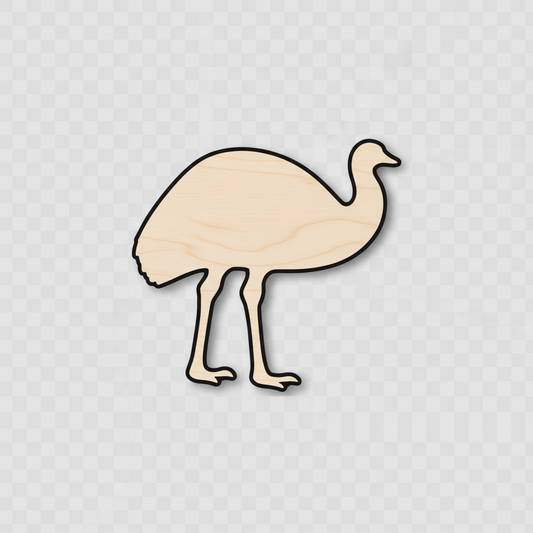 Unfinished Wood Emu Shape - Animal - Wildlife - Craft - up to 46" DIY NameSigns.com