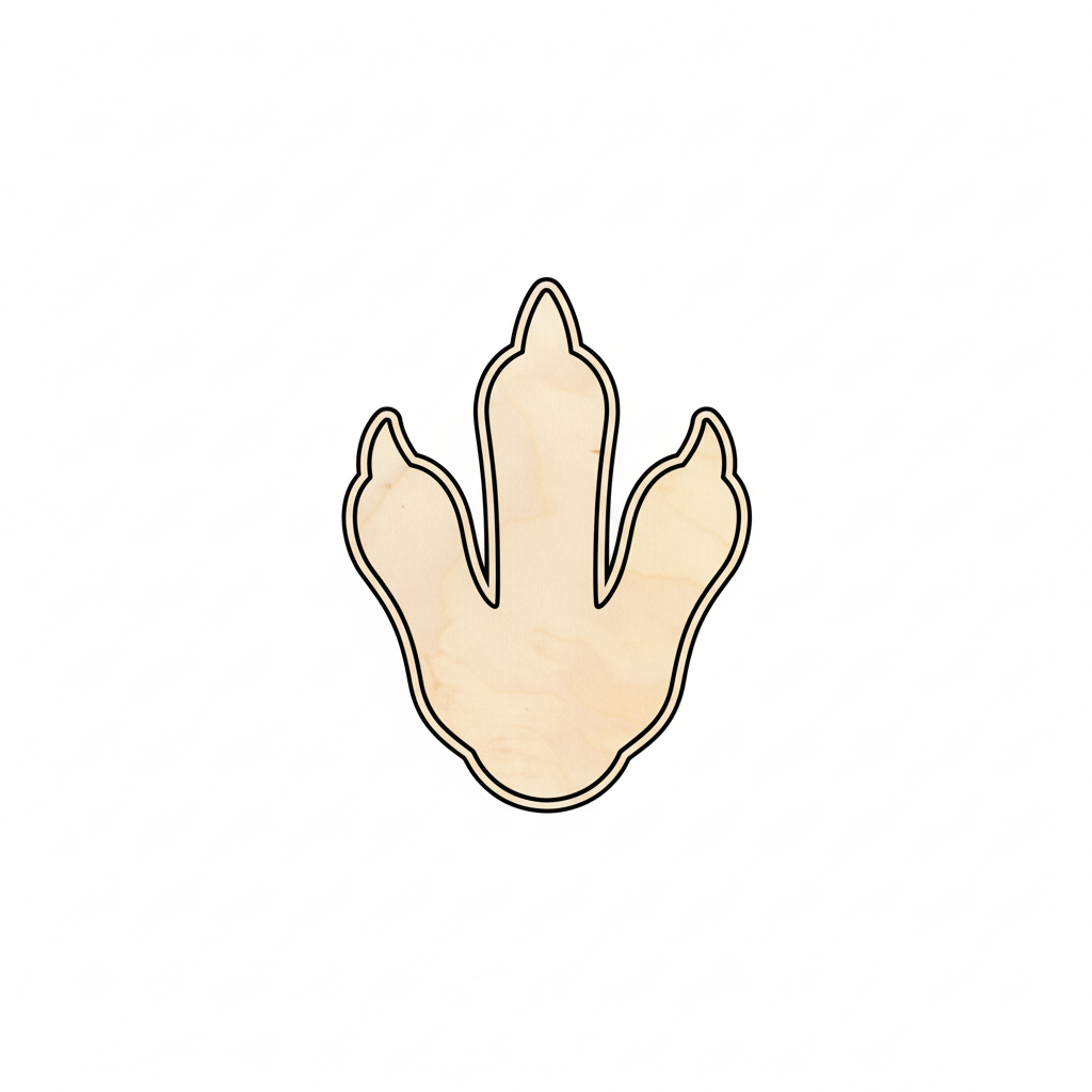 Unfinished Wood Penguin Foot Shape - Craft - up to 46" DIY NameSigns.com