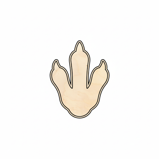 Unfinished Wood Penguin Foot Shape - Craft - up to 46" DIY NameSigns.com