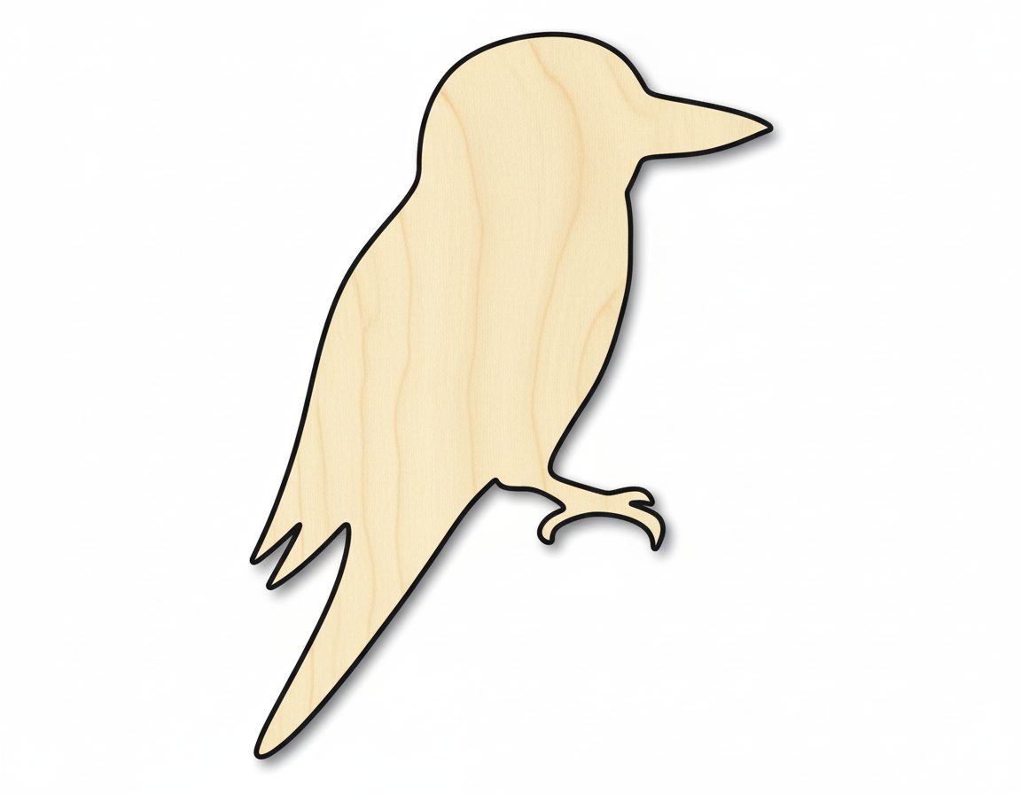 Unfinished Wood Kookaburra Shape - Craft - up to 46" DIY NameSigns.com