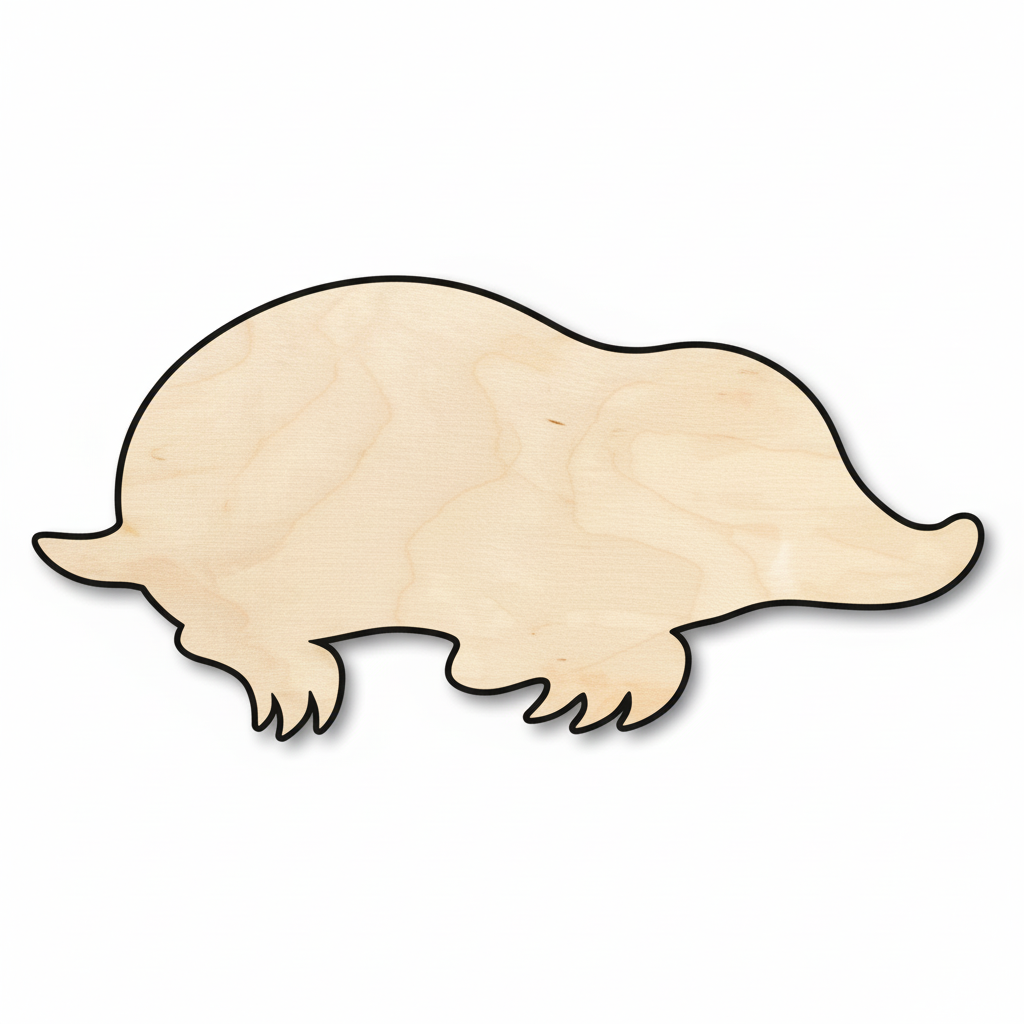 Unfinished Wood Mole Shape - Animal - Wildlife - Craft - up to 46" DIY NameSigns.com