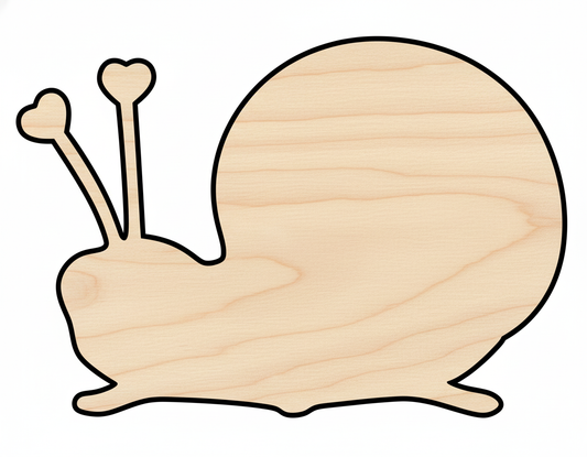 Unfinished Heart Snail Shape | DIY Craft Cutout | up to 46" DIY NameSigns.com