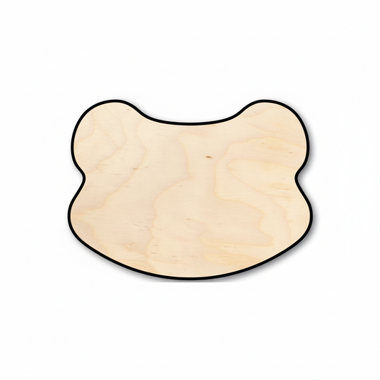 Unfinished Wood Frog Head Shape - Animal - Craft - up to 46" DIY NameSigns.com