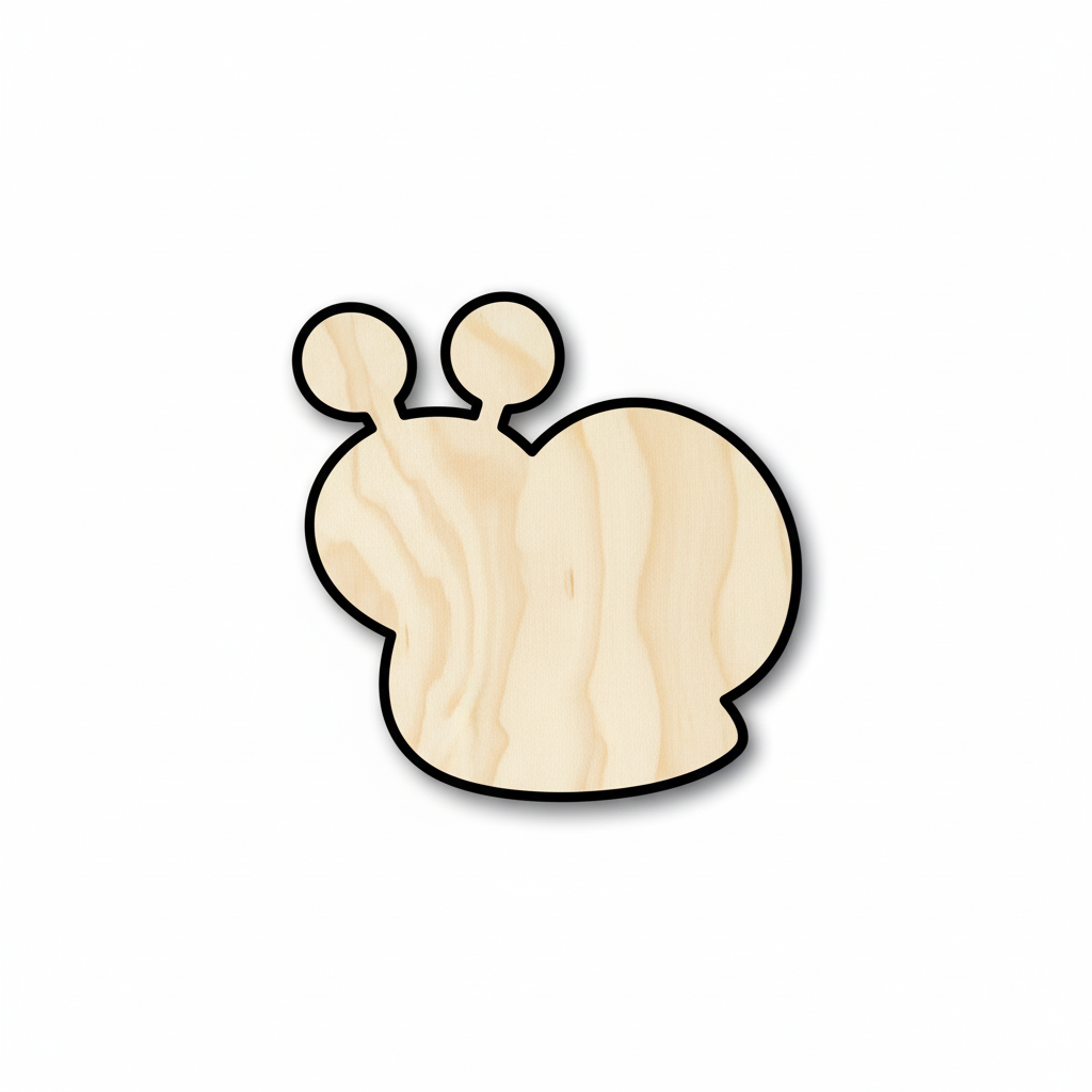 Unfinished Wood Cute Snail Shape - Craft - up to 46" DIY NameSigns.com