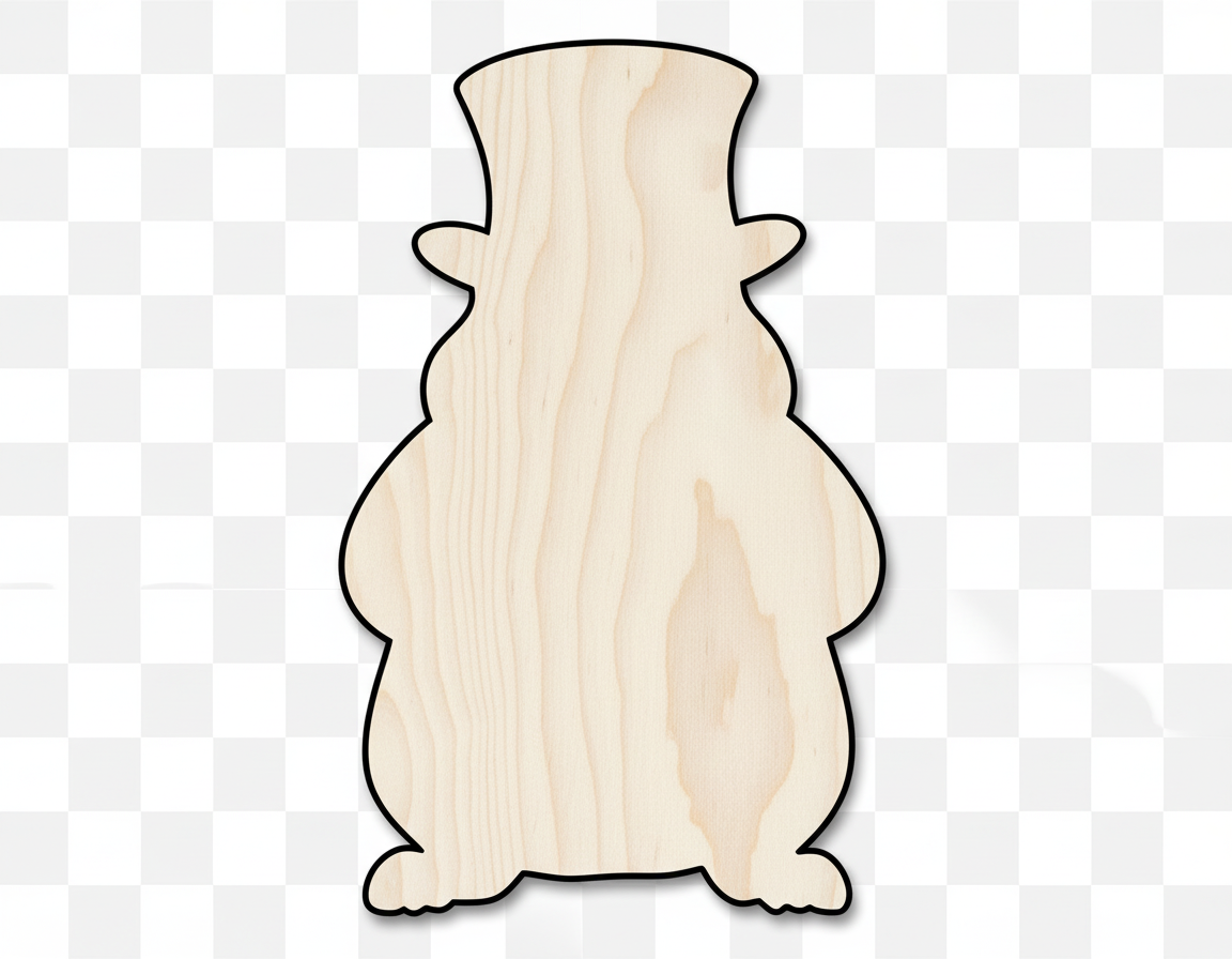 Unfinished Wood Groundhog Shape | Groundhog Day | DIY Craft Cutout | up to 46" DIY NameSigns.com