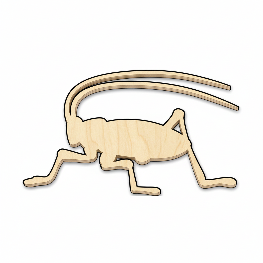 Unfinished Wood Cricket Shape - Insect - Wildlife - Craft - up to 46" DIY NameSigns.com