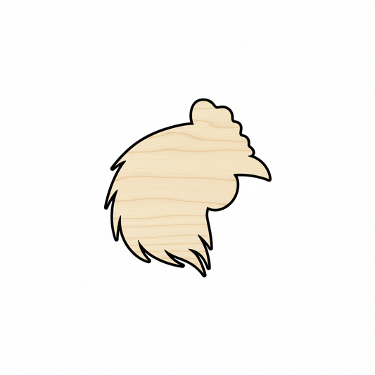Unfinished Wood Chicken Shape - Farm Animal - Craft - up to 46" DIY NameSigns.com