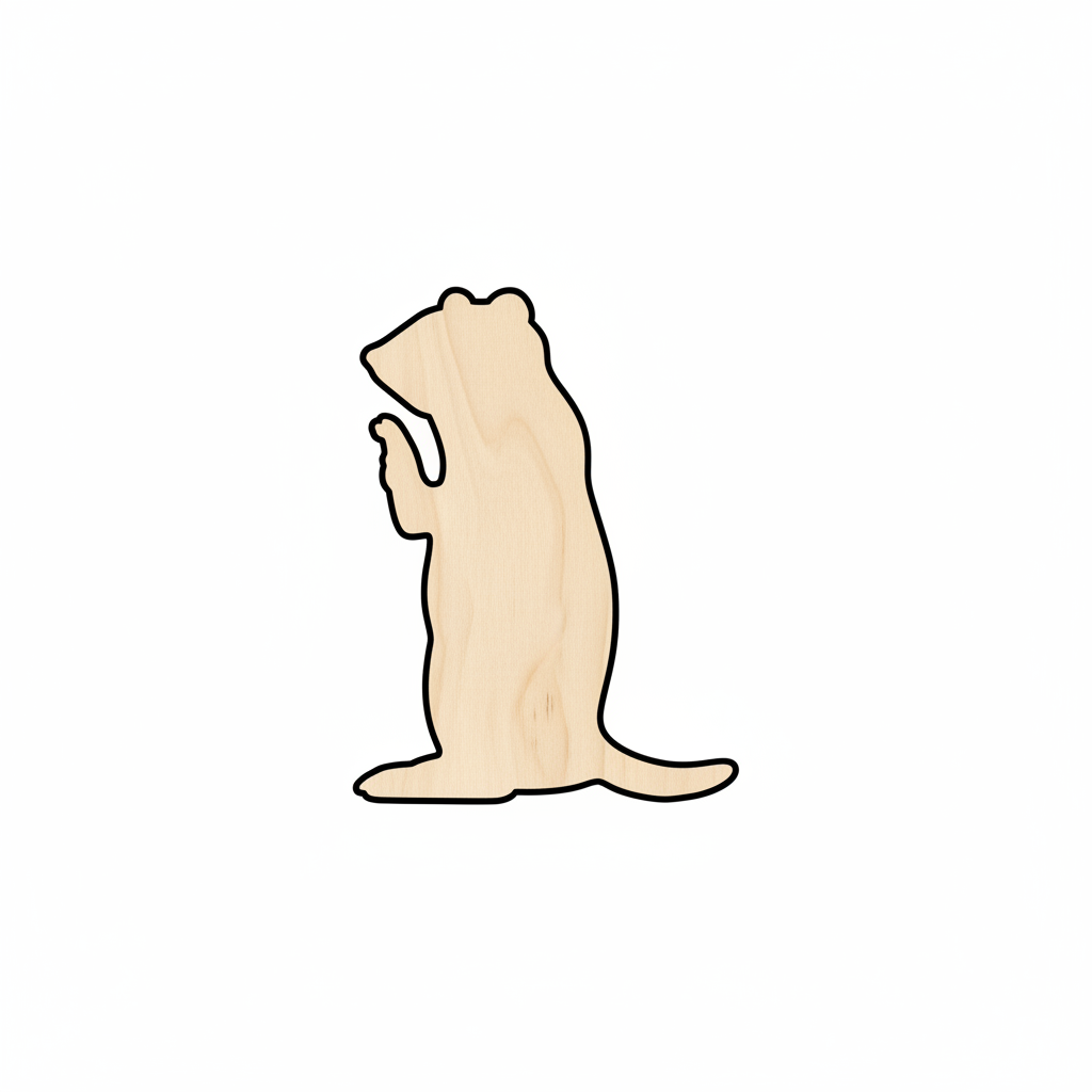 Unfinished Wood Prairie Dog Shape - Animal - Wildlife - Craft - up to 46" DIY NameSigns.com