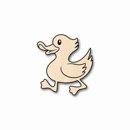 Unfinished Wood Walking Duck Shape - Craft - up to 46" DIY NameSigns.com