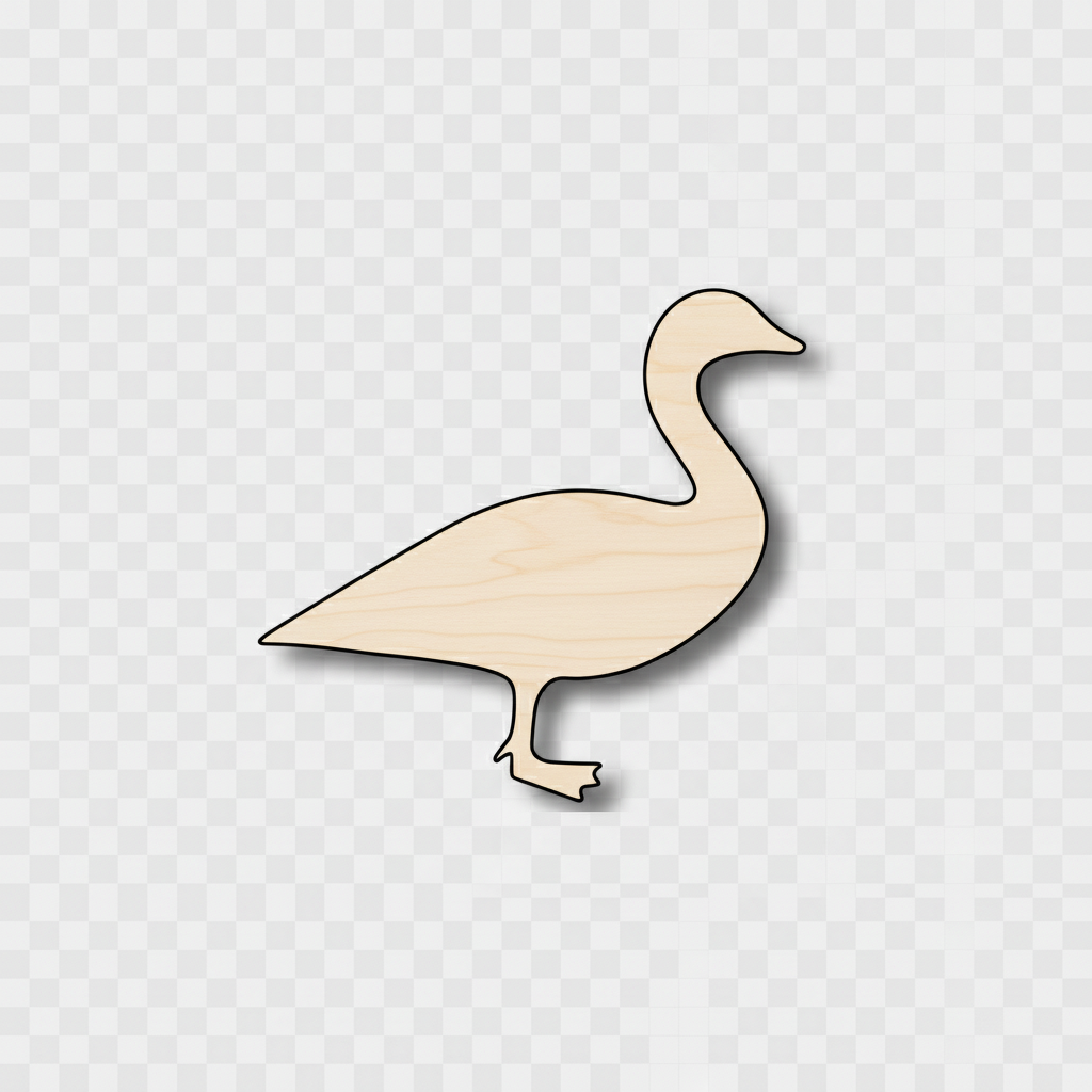 Unfinished Wood Canadian Goose Shape - Animal - Wildlife - Craft - up to 46" DIY NameSigns.com
