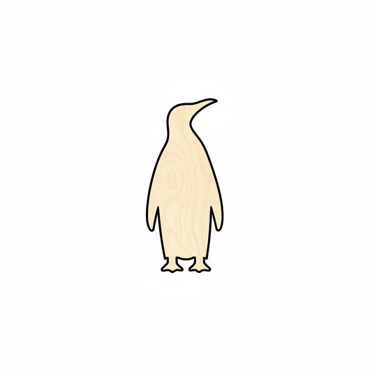 Unfinished Wood Emperor Penguin Shape - Animal - Wildlife - Craft - up to 46" DIY NameSigns.com