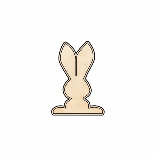 Unfinished Wood Bunny Shape - Craft - up to 46" DIY NameSigns.com