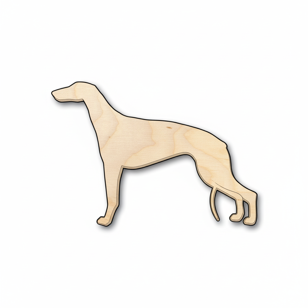 Unfinished Wood Greyhound Dog Shape - Craft - up to 46" DIY NameSigns.com