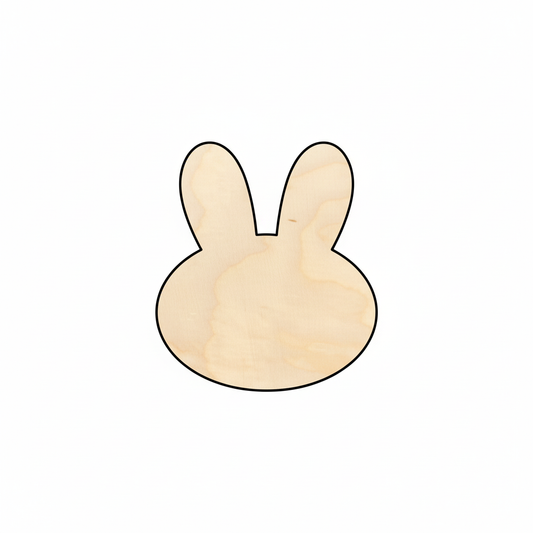 Unfinished Wood Cute Bunny Shape - Craft - up to 46" DIY NameSigns.com