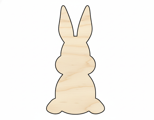 Unfinished Sitting Bunny Shape | Easter | DIY Craft Cutout | up to 46" DIY NameSigns.com