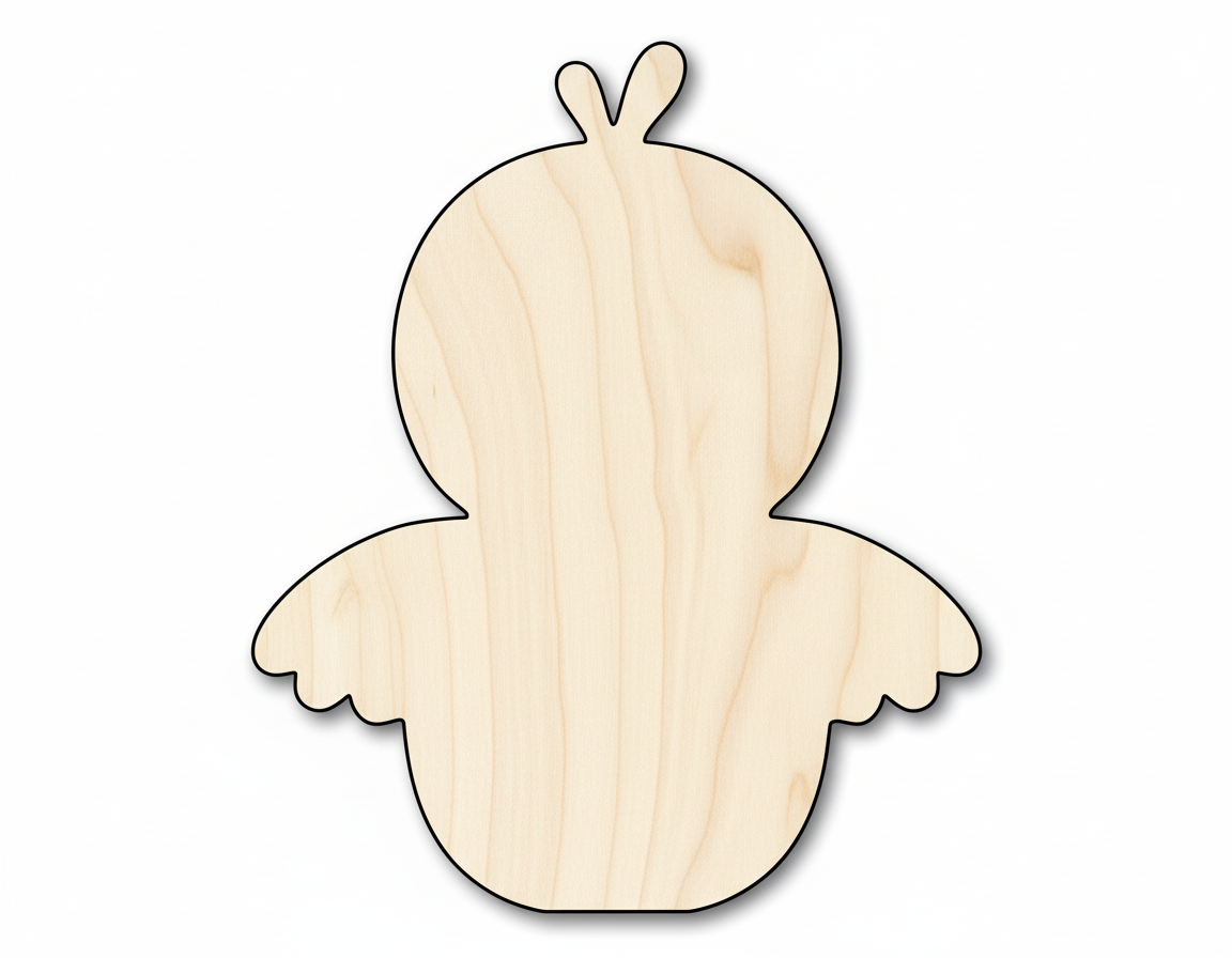 Unfinished Easter Chick Silhouette | Easter | DIY Craft Cutout | up to 46" DIY NameSigns.com