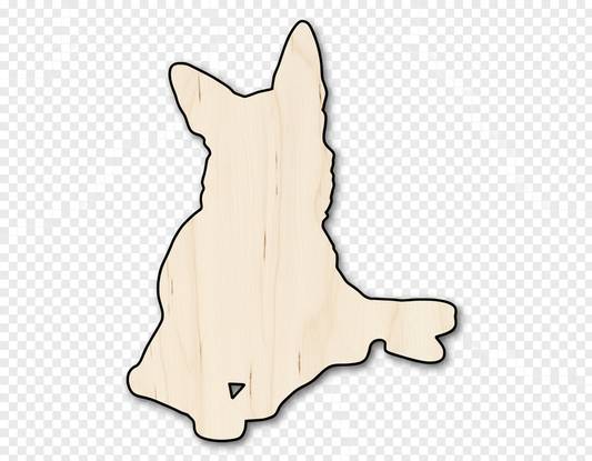 Unfinished Wood Dog Shape - up to 46" NameSigns.com