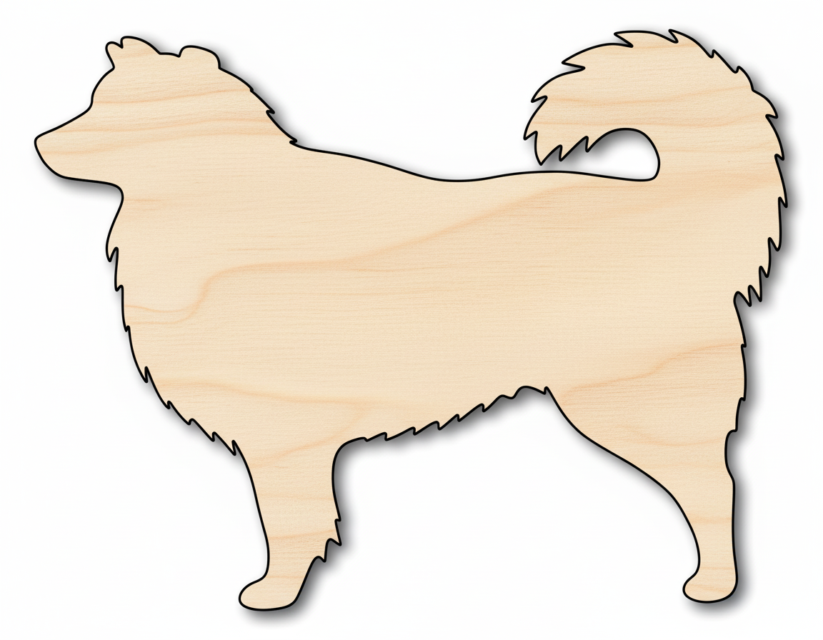 Unfinished Wood Australian Shepherd Shape | DIY Dog Craft Cutout | Up to 36" NameSigns.com