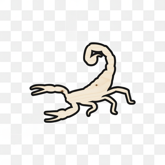 Unfinished Wood Scorpion Shape - Desert Animal - Craft - up to 46" DIY NameSigns.com