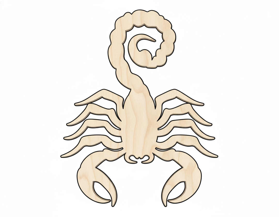 Unfinished Wood Scorpio Shape - Zodiac Craft - up to 46" NameSigns.com