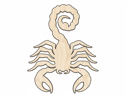 Unfinished Wood Scorpio Shape - Zodiac Craft - up to 46" NameSigns.com