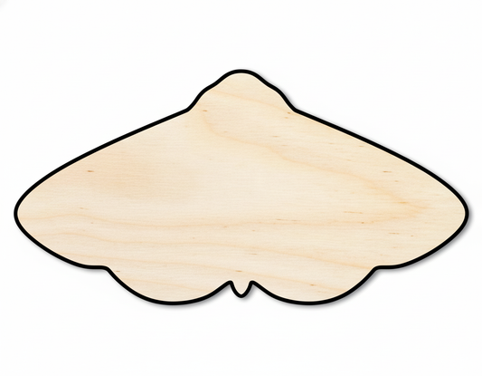 Unfinished Wood Moth Silhouette Shape - Craft - up to 46" NameSigns.com