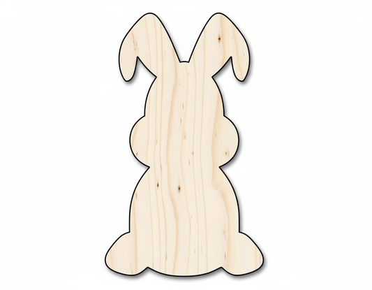 Unfinished Sitting Bunny Silhouette | Easter | DIY Craft Cutout | up to 46" DIY NameSigns.com