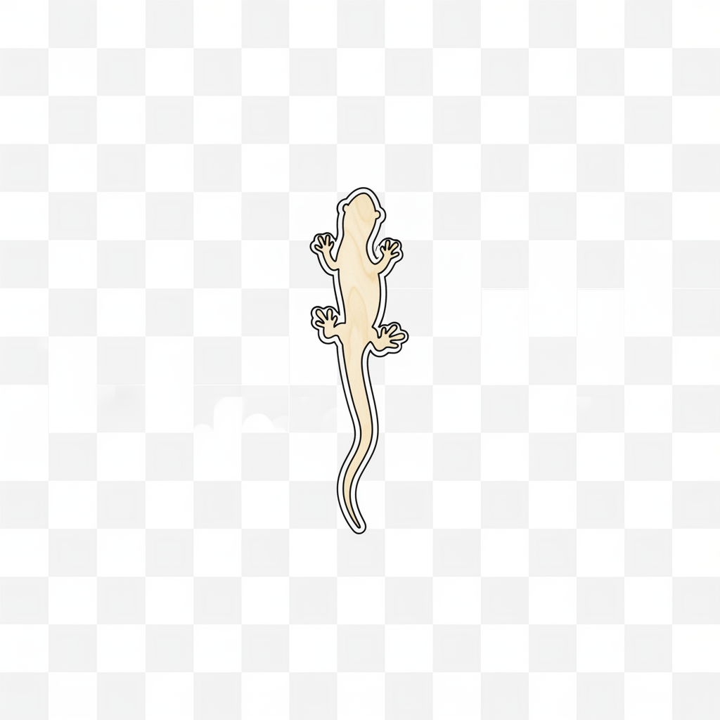 Unfinished Wood Salamander Shape - Animal - Craft - up to 46" DIY NameSigns.com