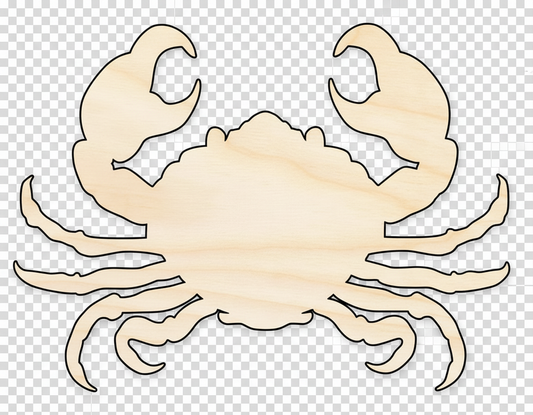 Unfinished Wood Cancer Crab Shape - Zodiac Craft - up to 46" NameSigns.com