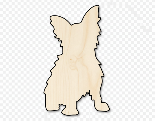 Unfinished Wood Cute Dog Shape - Pet Craft - up to 46" NameSigns.com