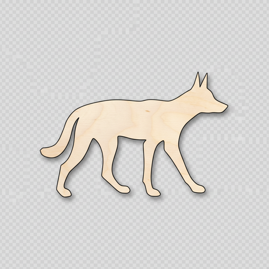 Unfinished Wood Dingo Shape - Animal - Craft - up to 46" DIY NameSigns.com