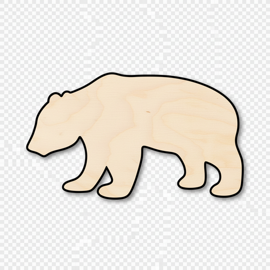 Unfinished Wood Panda Bear Shape - Animal - Craft - up to 46" DIY NameSigns.com