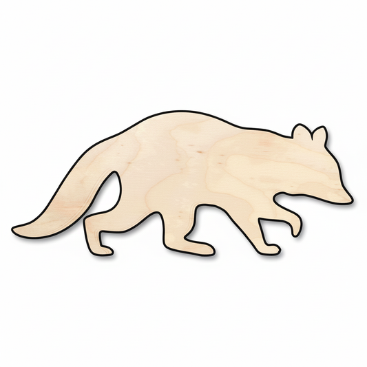 Unfinished Wood Raccoon Shape - Animal - Craft - up to 46" DIY NameSigns.com
