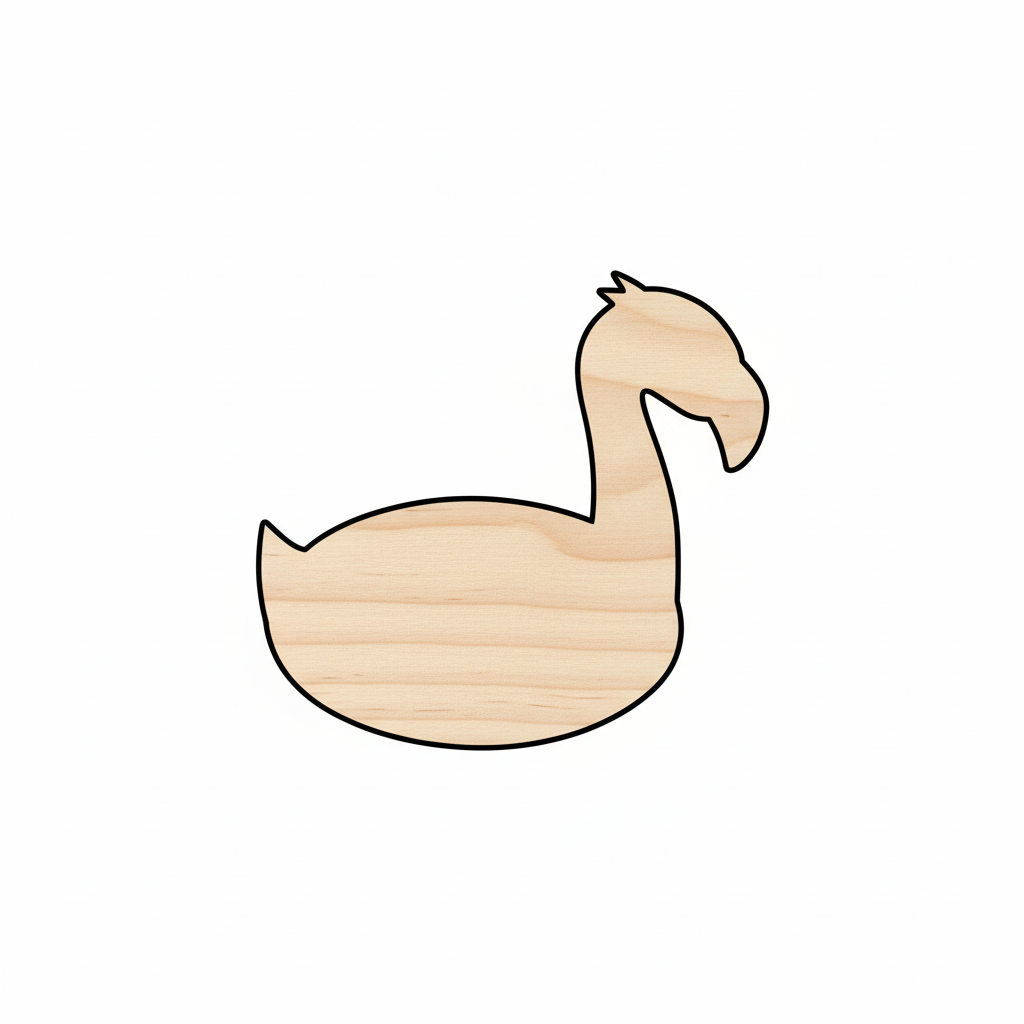 Unfinished Wood Flamingo Silhouette - Craft- up to 46" DIY NameSigns.com