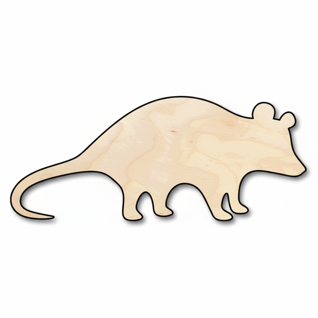 Unfinished Wood Possum Shape - Animal - Wildlife - Craft - up to 46" DIY NameSigns.com