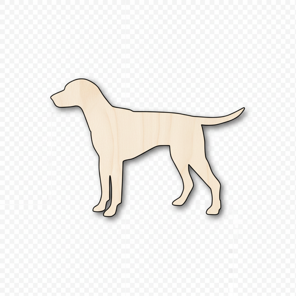 Unfinished Wood Dalmatian Dog Silhouette - Craft- up to 46" DIY NameSigns.com