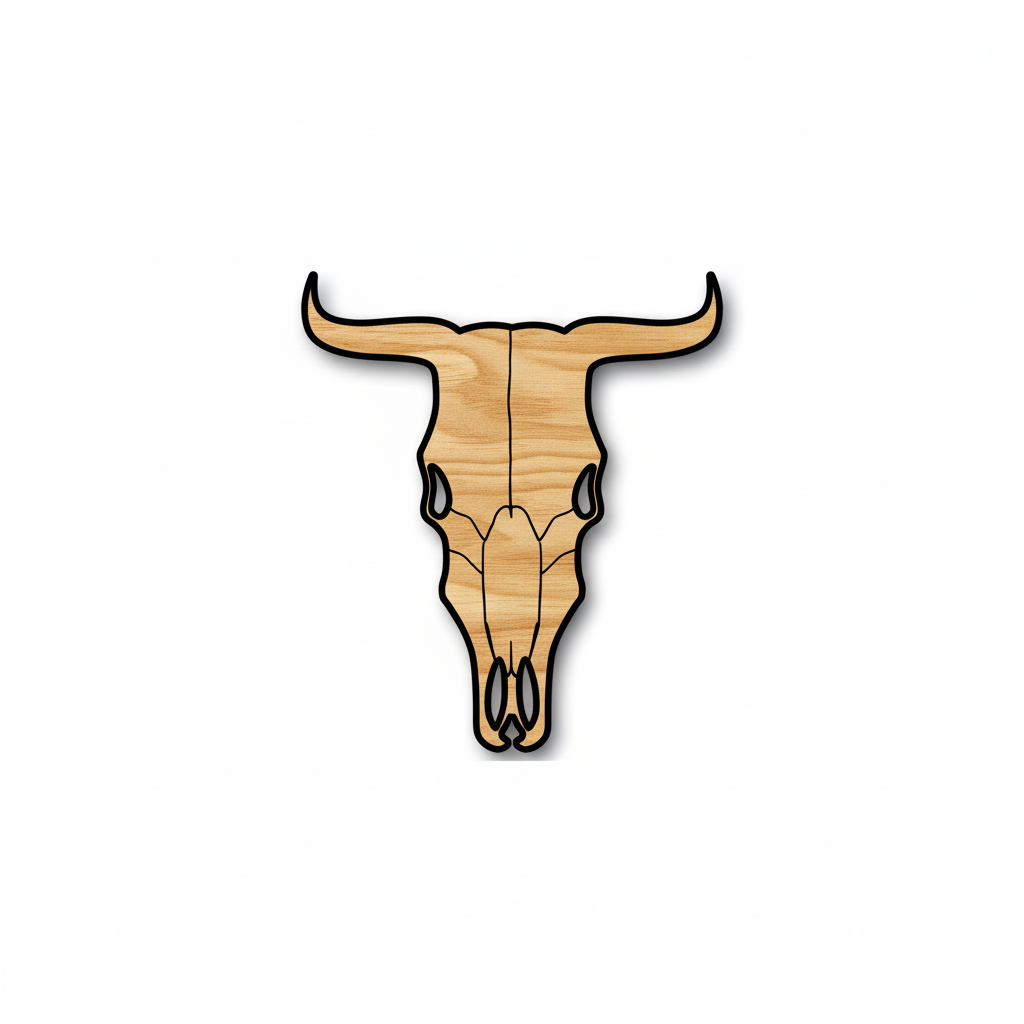 Unfinished Wood Cow Head Shape - Farm Animal - Craft - up to 46" DIY NameSigns.com